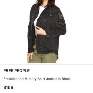Free People Military Jacket